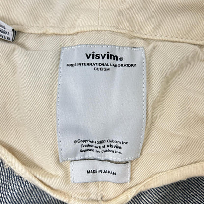 VISVIM ビズビム ブルー ボタンフライ ストレートデニム ボトムス