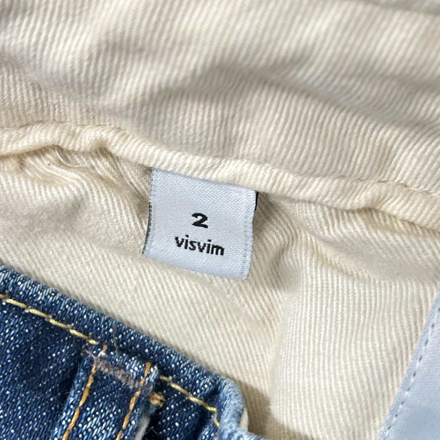 VISVIM ビズビム ブルー ボタンフライ ストレートデニム ボトムス
