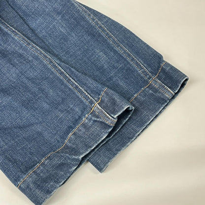 VISVIM ビズビム ブルー ボタンフライ ストレートデニム ボトムス