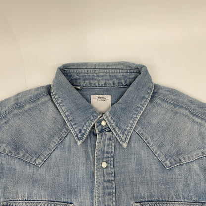 LIGHT BLUE SOCIAL SCULPTURE DENIM WESTERN SHIRT Tops 1 Men's