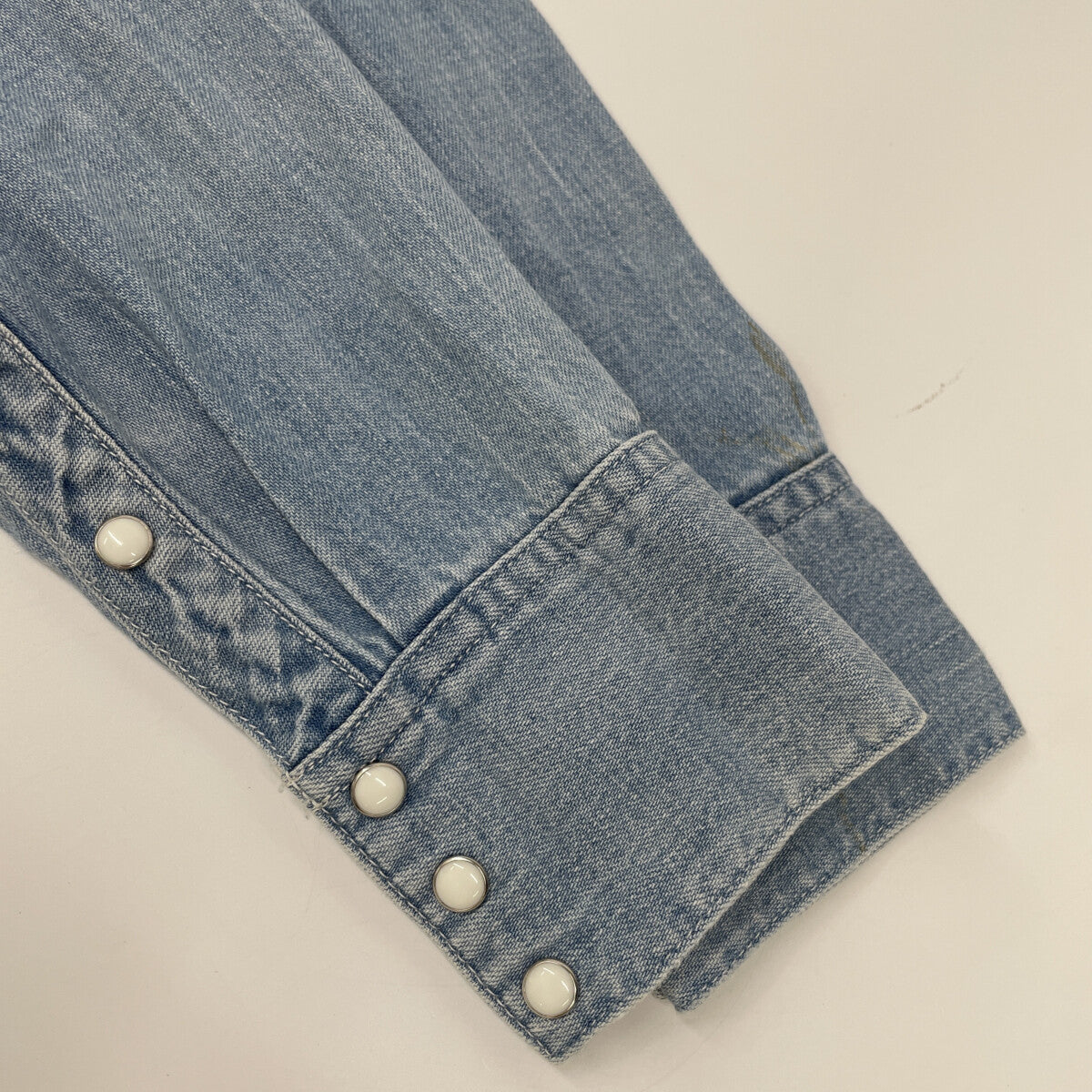 LIGHT BLUE SOCIAL SCULPTURE DENIM WESTERN SHIRT Tops 1 Men's