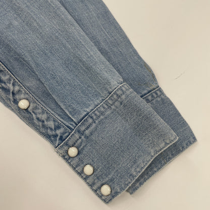 LIGHT BLUE SOCIAL SCULPTURE DENIM WESTERN SHIRT Tops 1 Men's