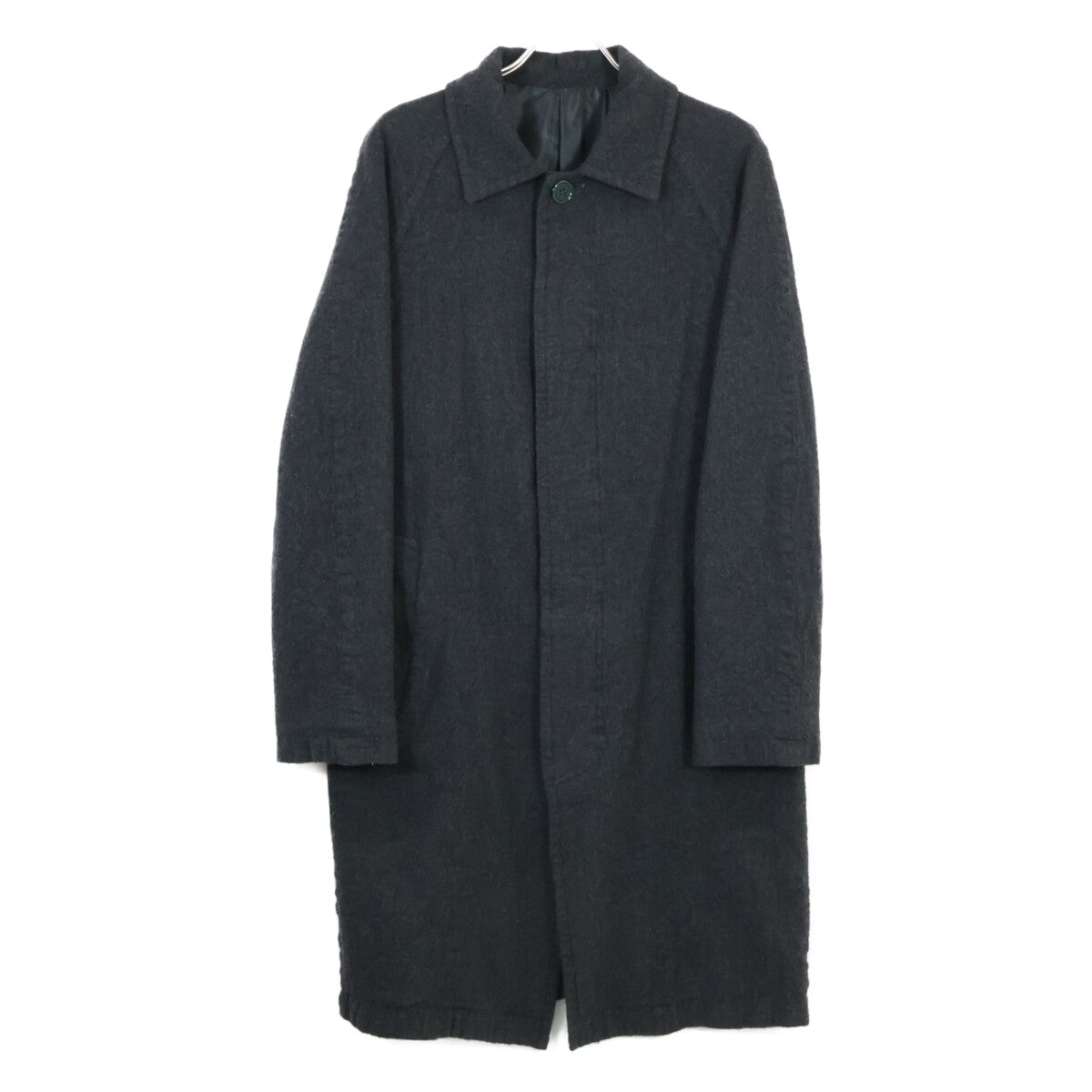 J9305 Compressed Wool Stand Collar Coat 2 Men's