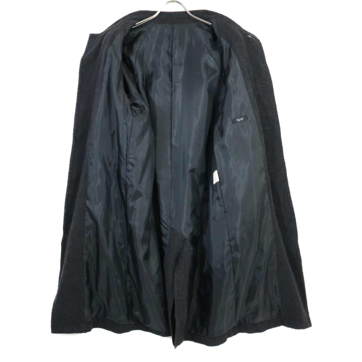 J9305 Compressed Wool Stand Collar Coat 2 Men's