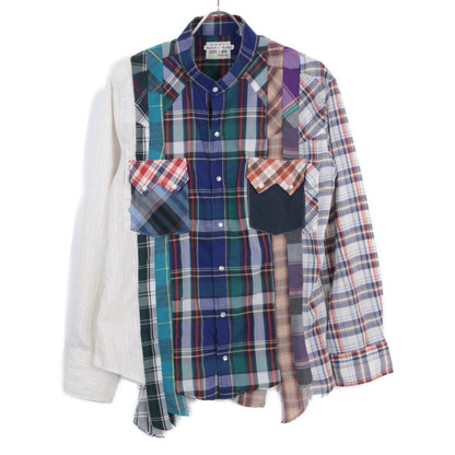 Check Reconstruction Western Shirt Top S Men's