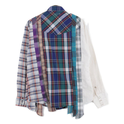 Check Reconstruction Western Shirt Top S Men's