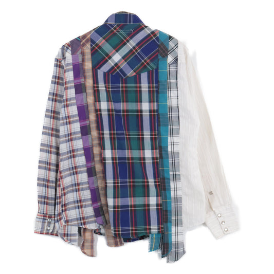 Check Reconstruction Western Shirt Top S Men's