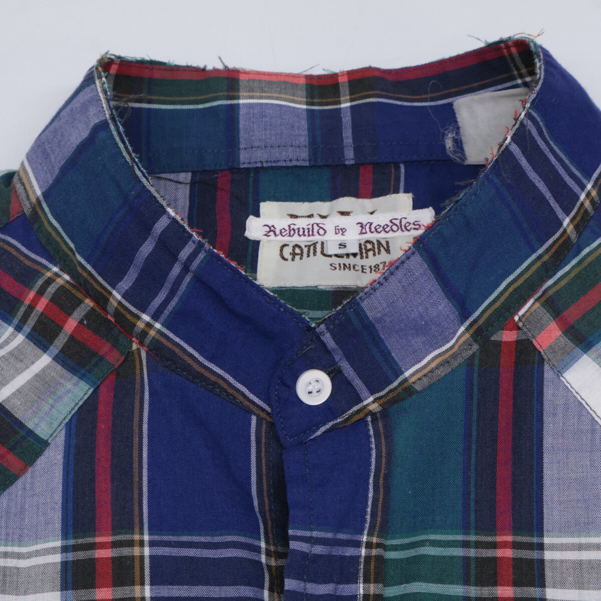 Check Reconstruction Western Shirt Top S Men's