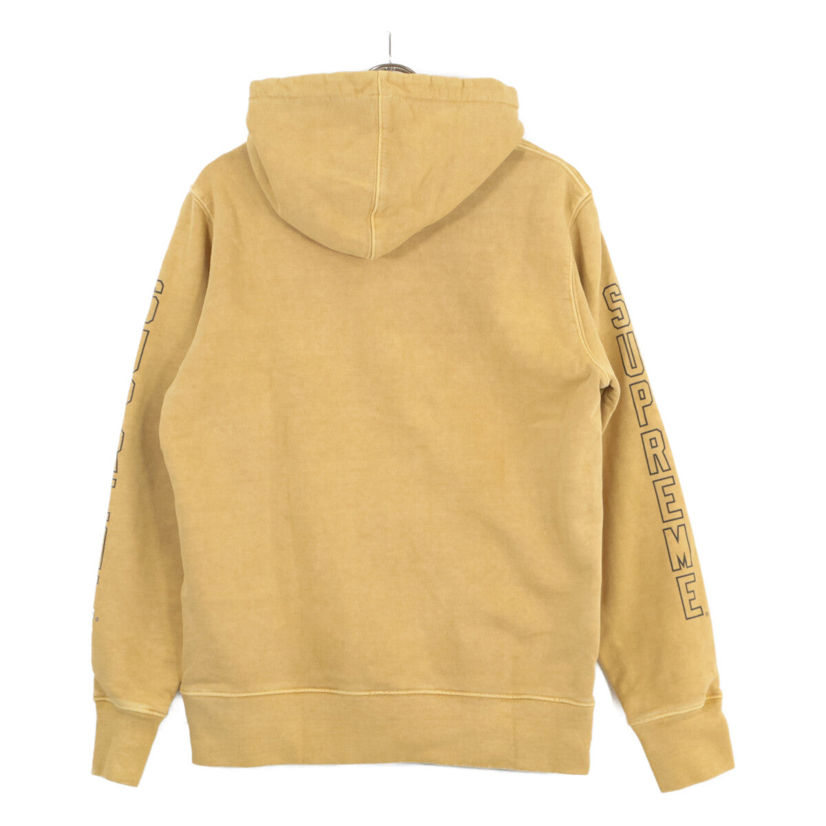 13SS Yellow Sleeve Logo Hoodie Top S Men's