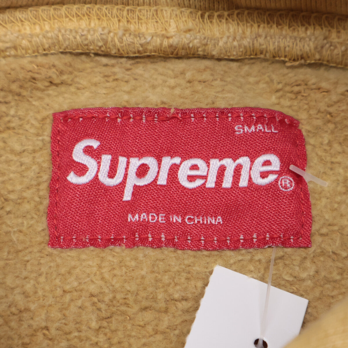 13SS Yellow Sleeve Logo Hoodie Top S Men's