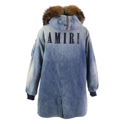 W9M04161DE Raccoon Fur Denim Coat M Men's