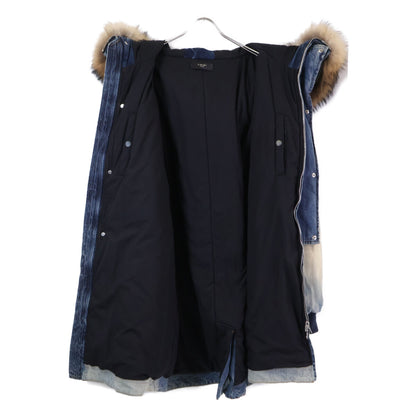 W9M04161DE Raccoon Fur Denim Coat M Men's