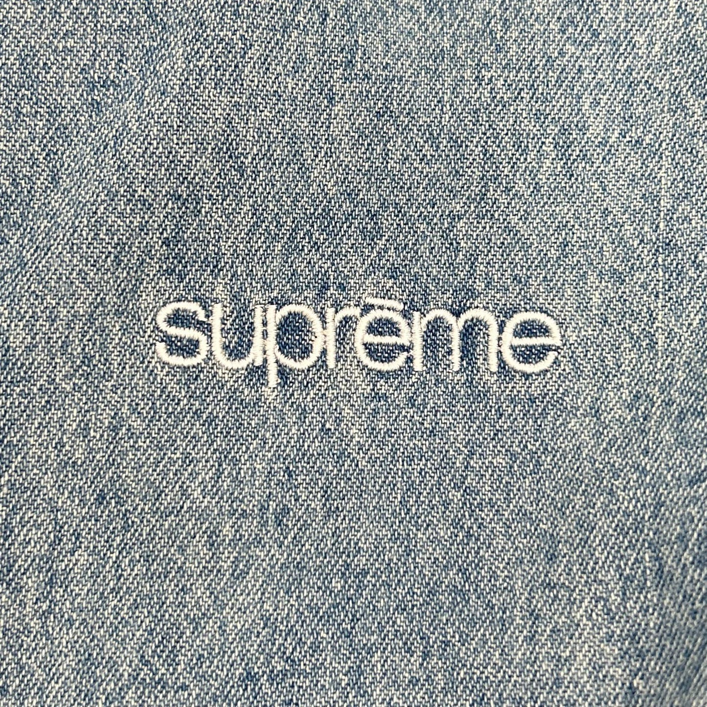 Supreme シュプリーム ロゴ刺繍 デニムボタンダウンシャツ トップス