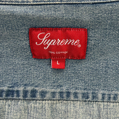 Supreme シュプリーム ロゴ刺繍 デニムボタンダウンシャツ トップス