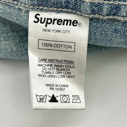 Supreme シュプリーム ロゴ刺繍 デニムボタンダウンシャツ トップス