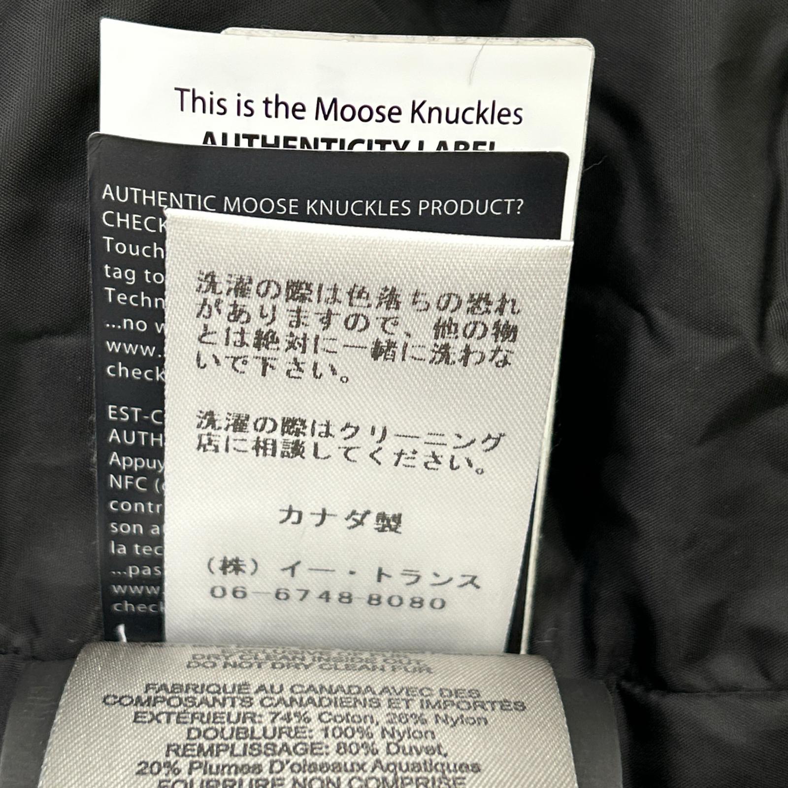 MOOSE KNUCKLES ムースナックルズ 21AU-MK2228M3Q ブラック 3Q ダウンジャケット ジャケット