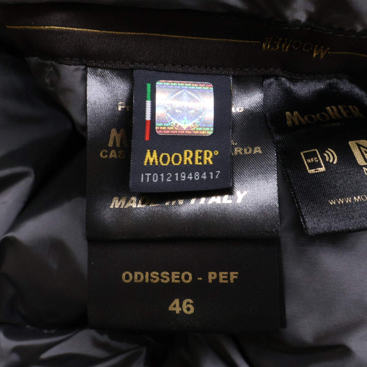MOORER ムーレー 新品未使用 国内正規 ODISSEO-PEF ラムレザー ダウンジャケット ジャケット
