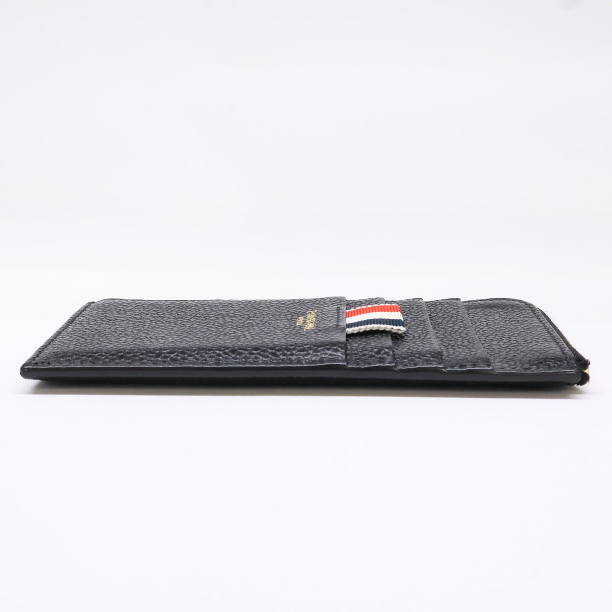 THOM BROWNE トムブラウン 【美品】MAW080A-00198 ペブルグレイン ハーフジップアラウンドウォレット コインケース