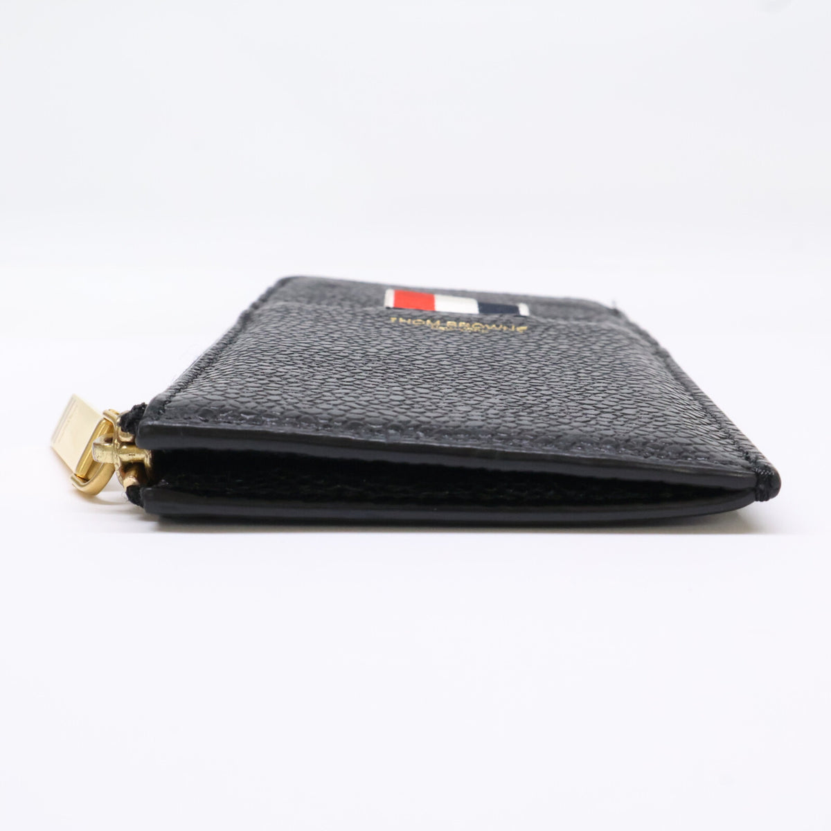 THOM BROWNE トムブラウン 【美品】MAW080A-00198 ペブルグレイン ハーフジップアラウンドウォレット コインケース