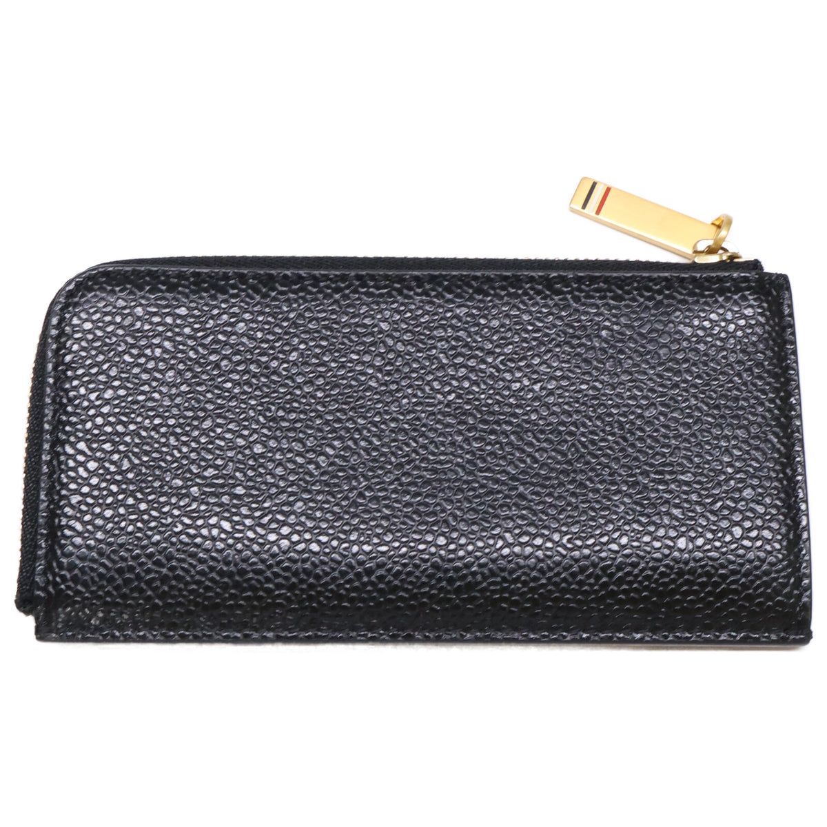 THOM BROWNE トムブラウン 【美品】MAW080A-00198 ペブルグレイン ハーフジップアラウンドウォレット コインケース