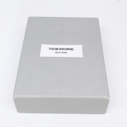 THOM BROWNE トムブラウン 【美品】MAW080A-00198 ペブルグレイン ハーフジップアラウンドウォレット コインケース