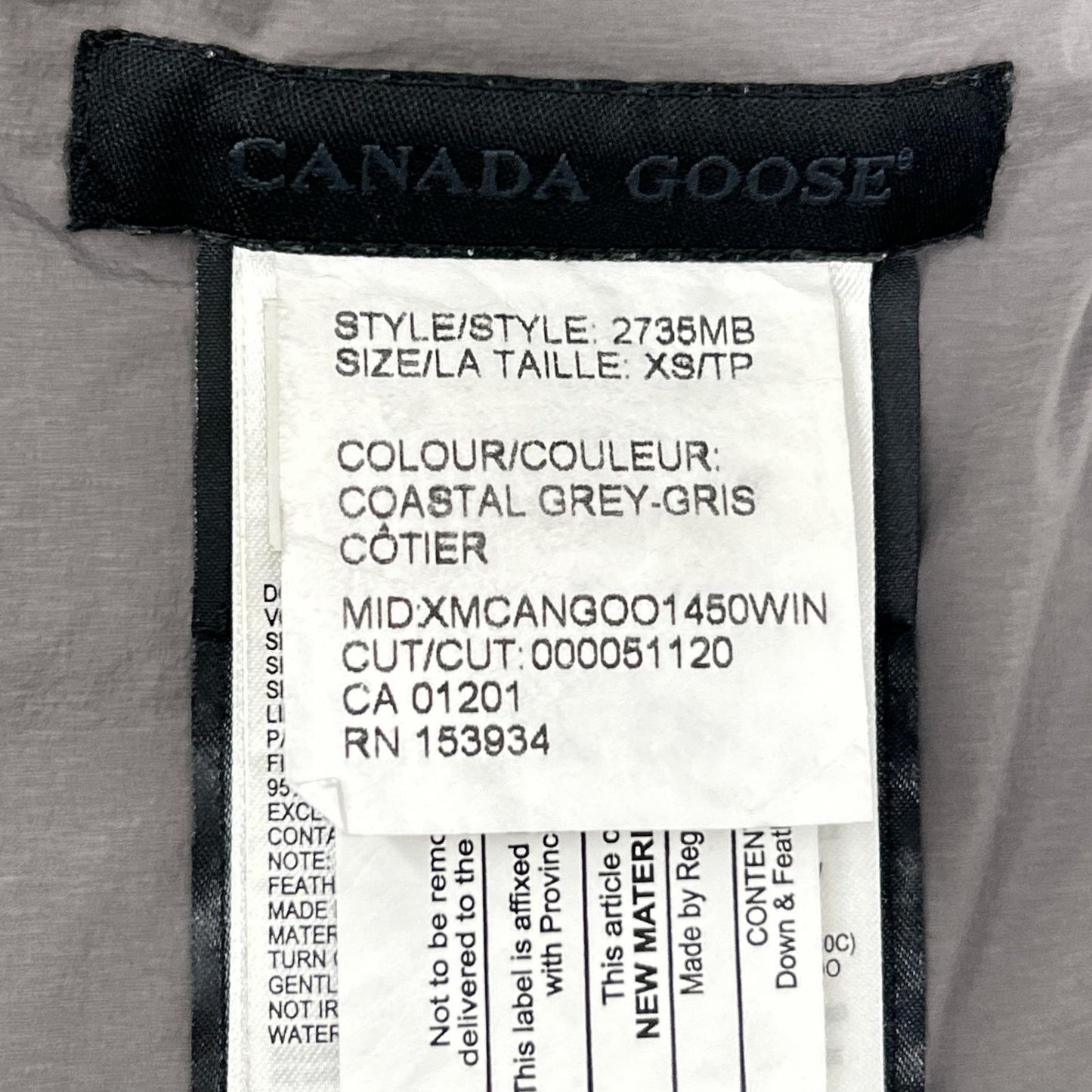 CANADA GOOSE カナダグース 2735MB グレー ハイブリッジ ボンバージャケット ジャケット