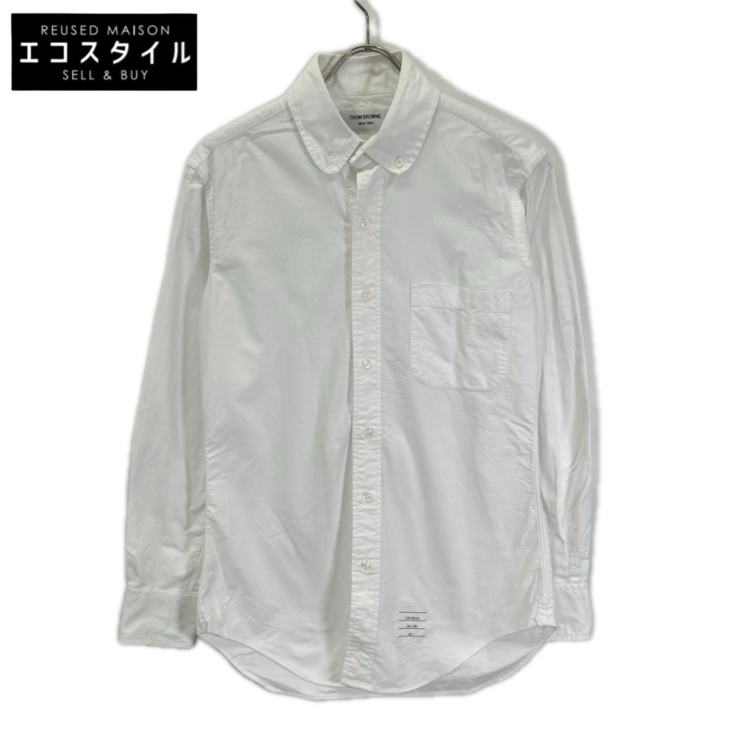THOM BROWNE トムブラウン MWL002AW5259 ホワイト 長袖 シャツ トップス