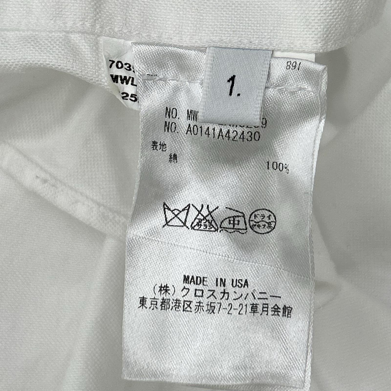 THOM BROWNE トムブラウン MWL002AW5259 ホワイト 長袖 シャツ トップス