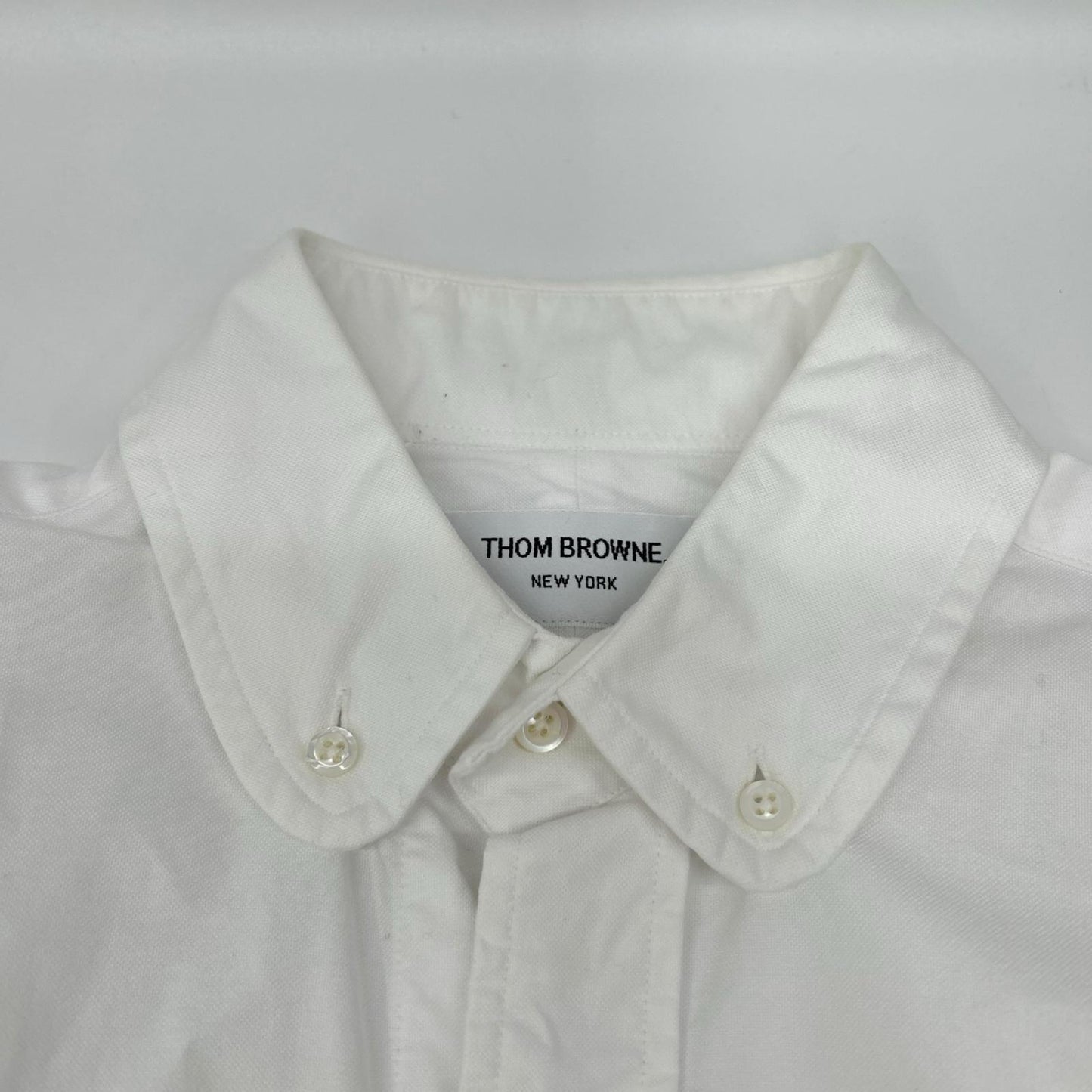 THOM BROWNE トムブラウン MWL002AW5259 ホワイト 長袖 シャツ トップス