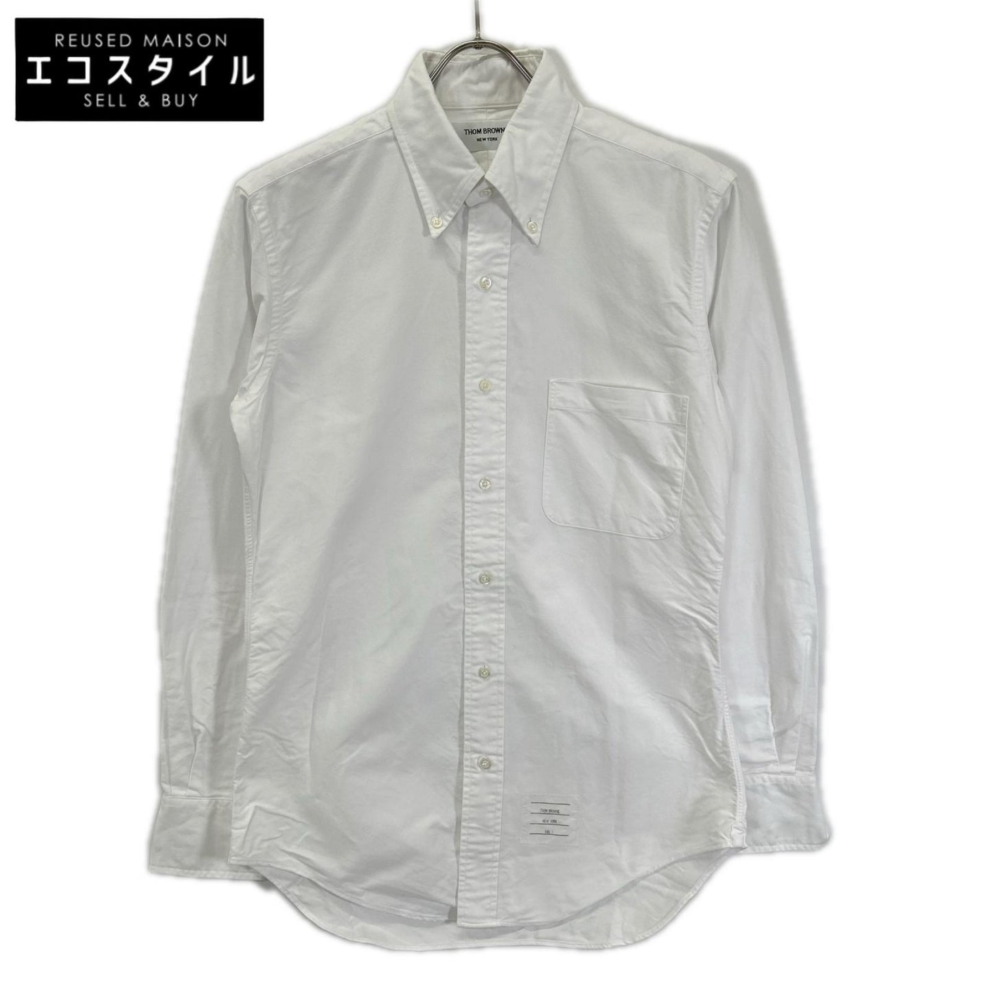 THOM BROWNE トムブラウン MWL001AW5259 ホワイト 長袖 シャツ トップス
