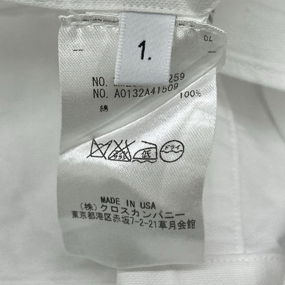THOM BROWNE トムブラウン MWL001AW5259 ホワイト 長袖 シャツ トップス