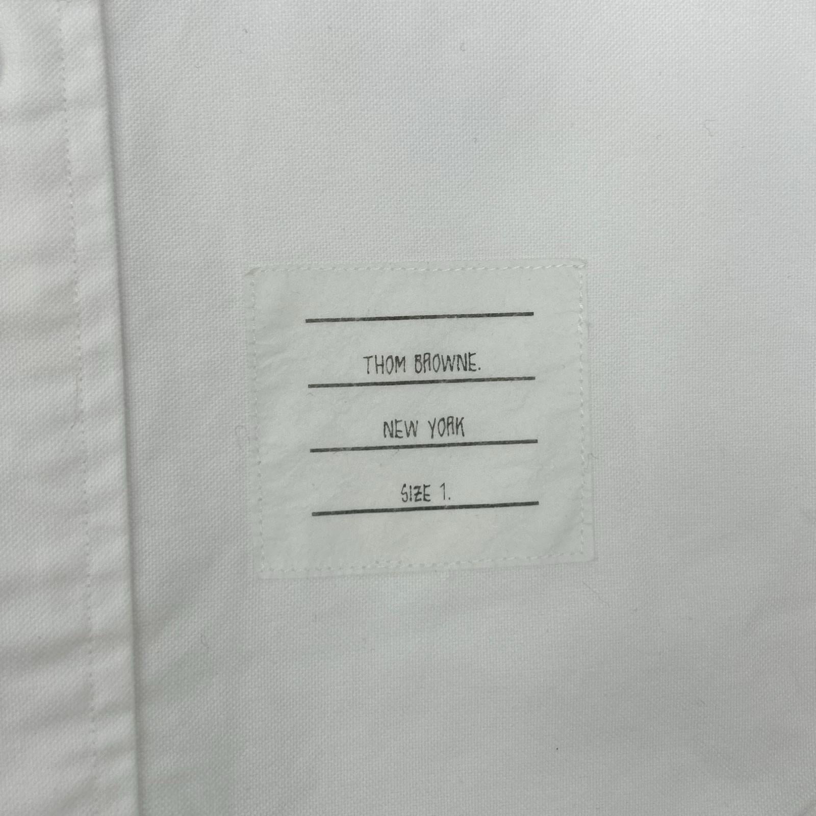 THOM BROWNE トムブラウン MWL001AW5259 ホワイト 長袖 シャツ トップス