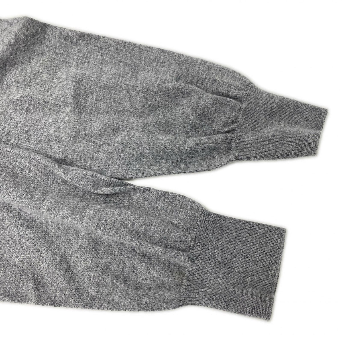 sacai サカイ 16-00995M グレー カシミヤ混 ドローコード Vネック カーディガン トップス