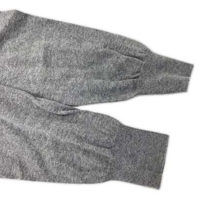 sacai サカイ 16-00995M グレー カシミヤ混 ドローコード Vネック カーディガン トップス