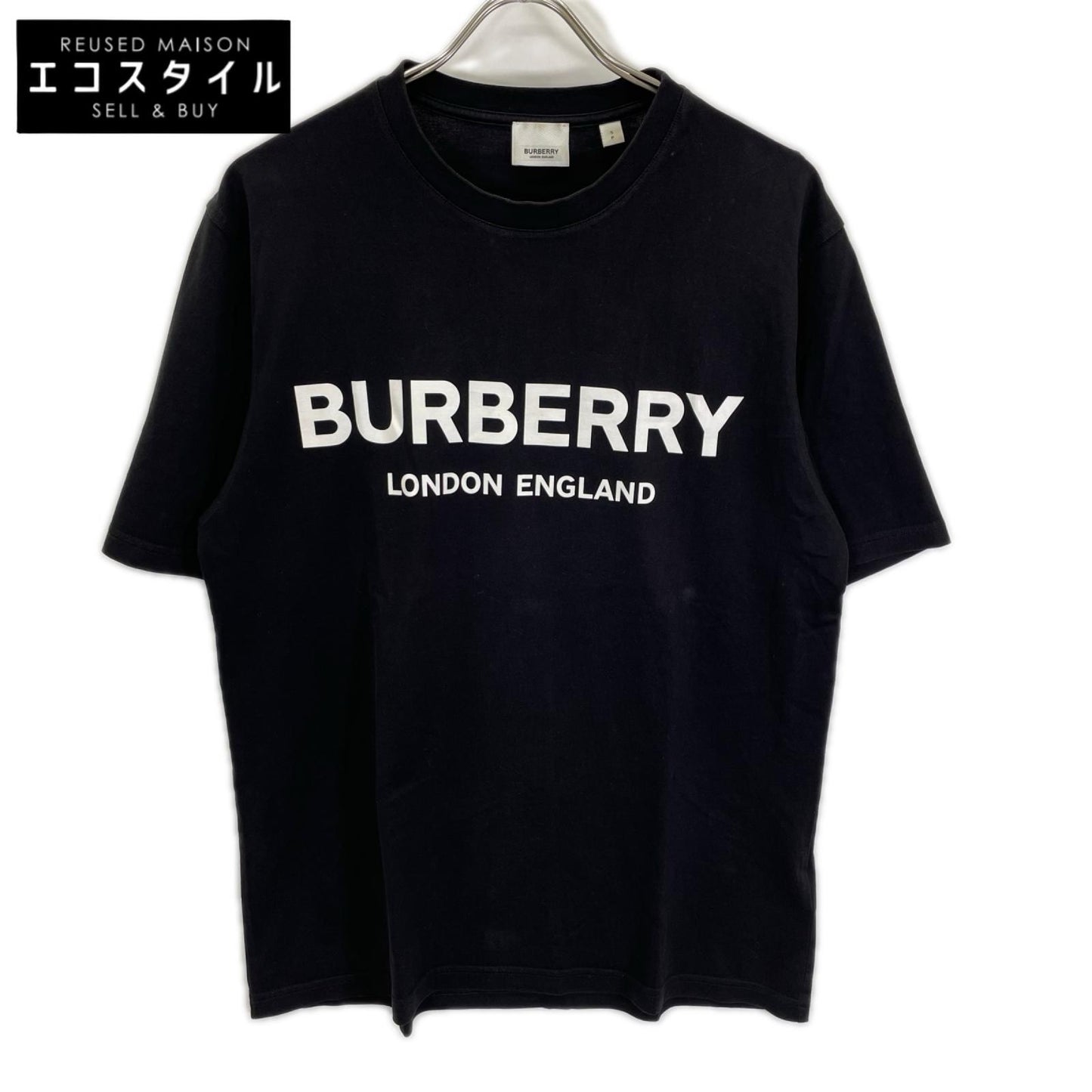 BURBERRY バーバリー 8026016 ブラック ロゴTシャツ トップス