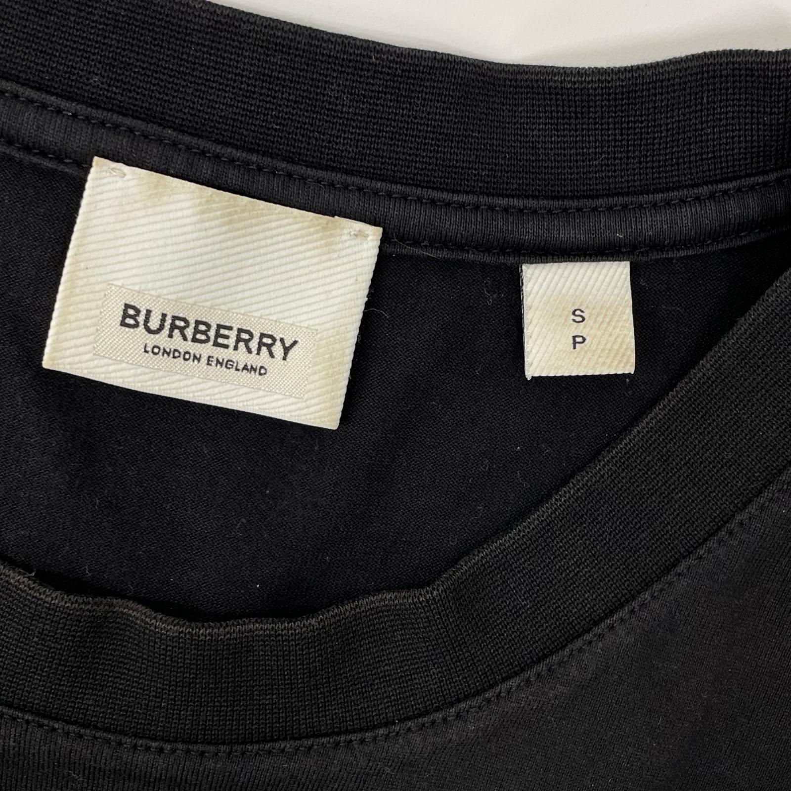BURBERRY バーバリー 8026016 ブラック ロゴTシャツ トップス