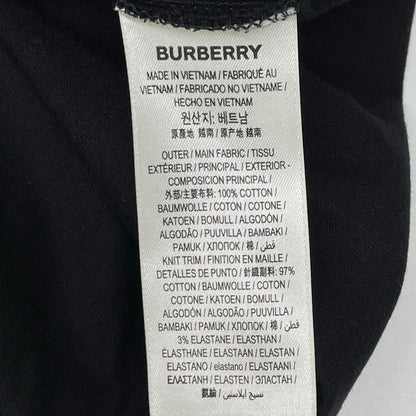BURBERRY バーバリー 8026016 ブラック ロゴTシャツ トップス