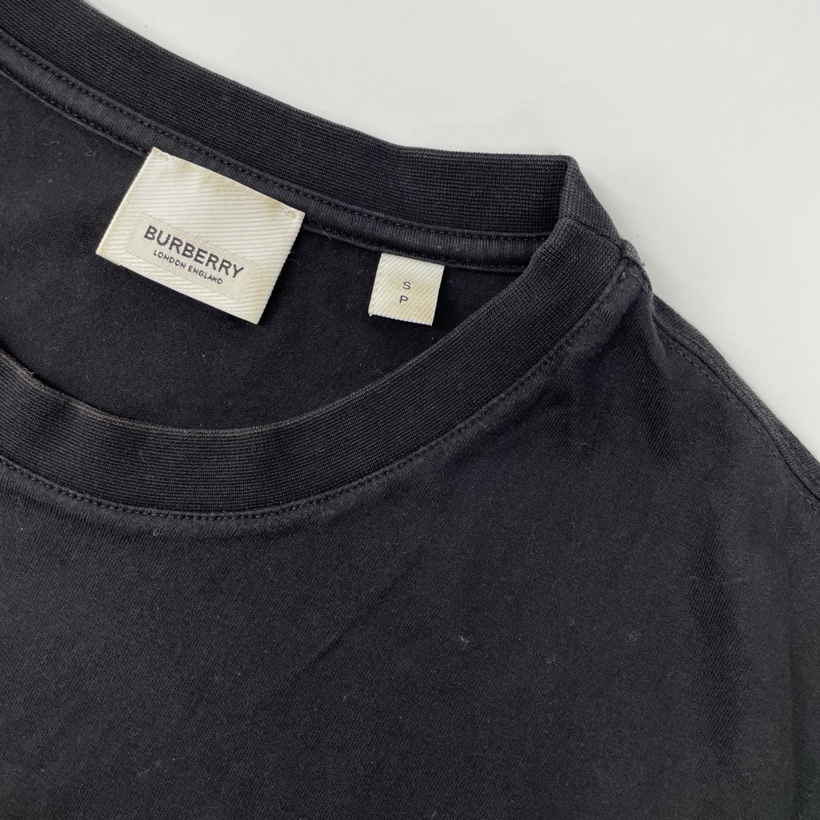 BURBERRY バーバリー 8026016 ブラック ロゴTシャツ トップス