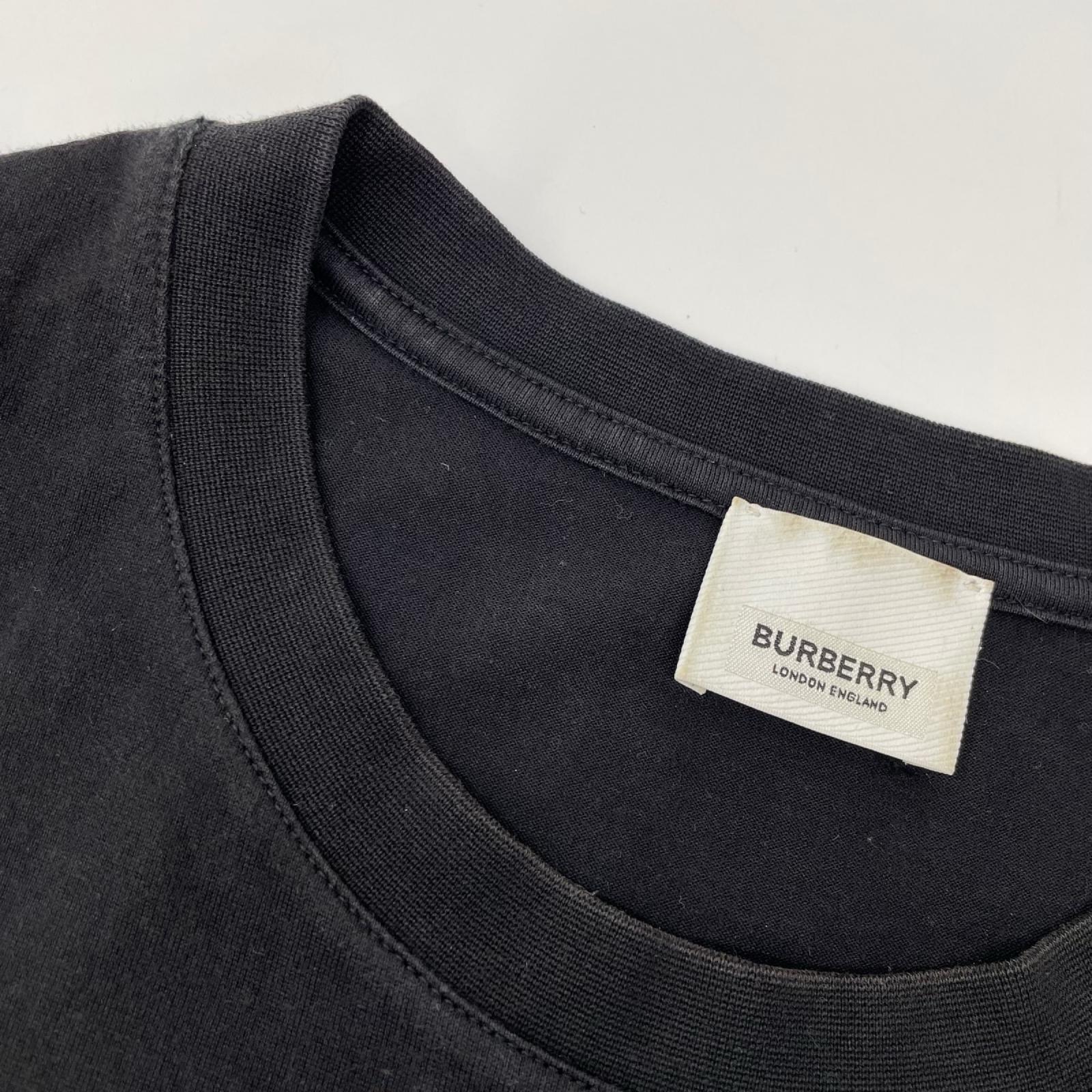 BURBERRY バーバリー 8026016 ブラック ロゴTシャツ トップス