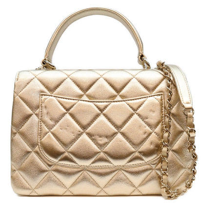 CHANEL シャネル 31番 A92236 ゴールド トレンディCCスモール ラム ショルダーバッグ ショルダーバッグ