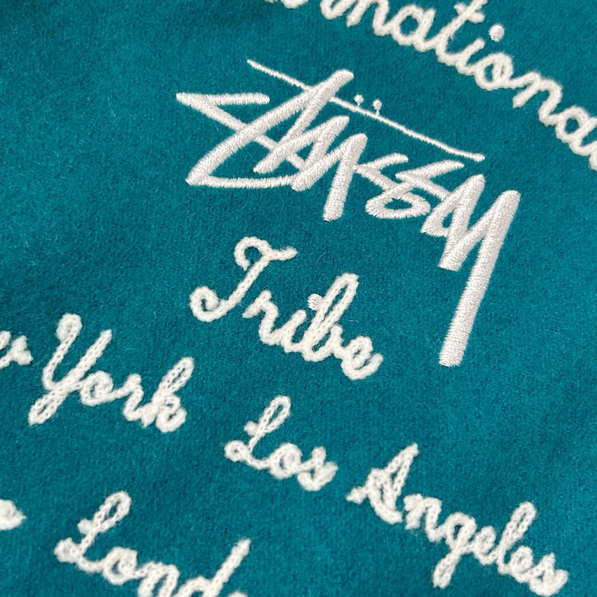 stussy ステューシー 115255 15AW グリーン系 BIG S LETTERMAN JACKET ジャケット