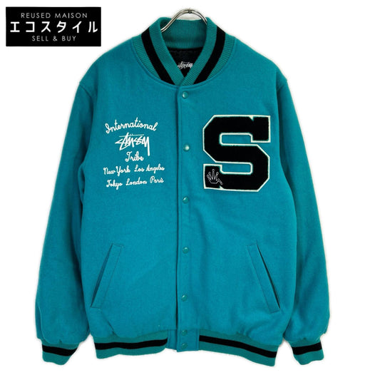 stussy ステューシー 115255 15AW グリーン系 BIG S LETTERMAN JACKET ジャケット