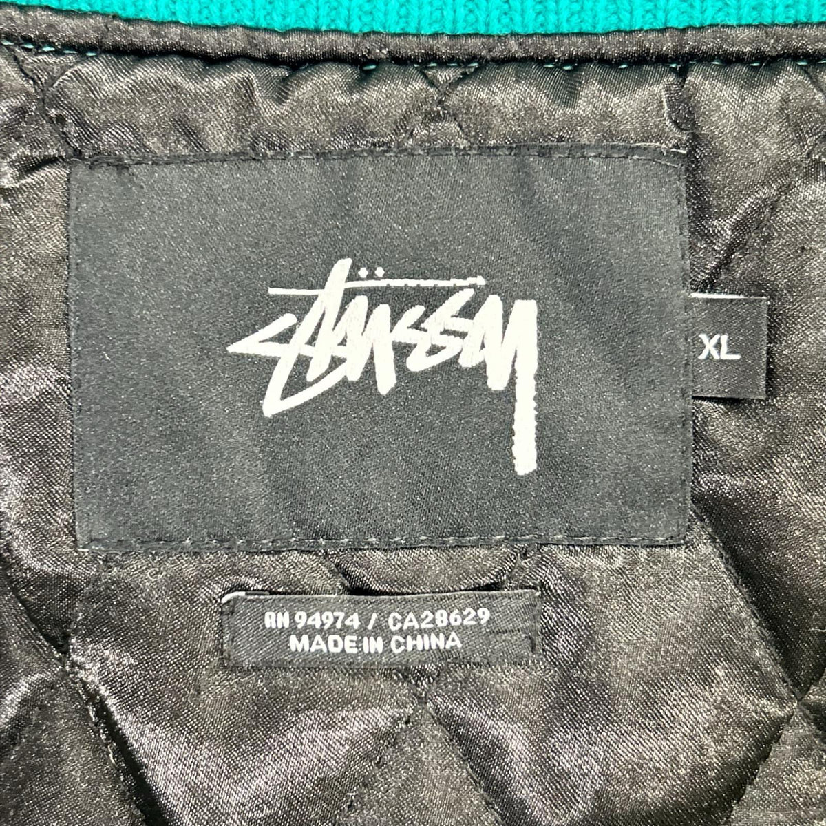 stussy ステューシー 115255 15AW グリーン系 BIG S LETTERMAN JACKET ジャケット