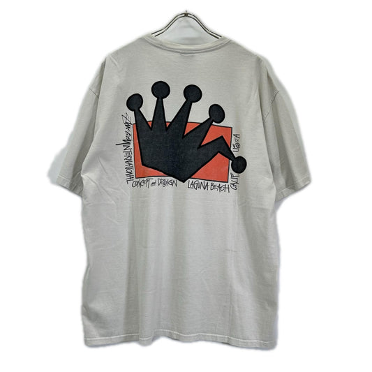 stussy ステューシー コットン クラウンプリント Tシャツ トップス
