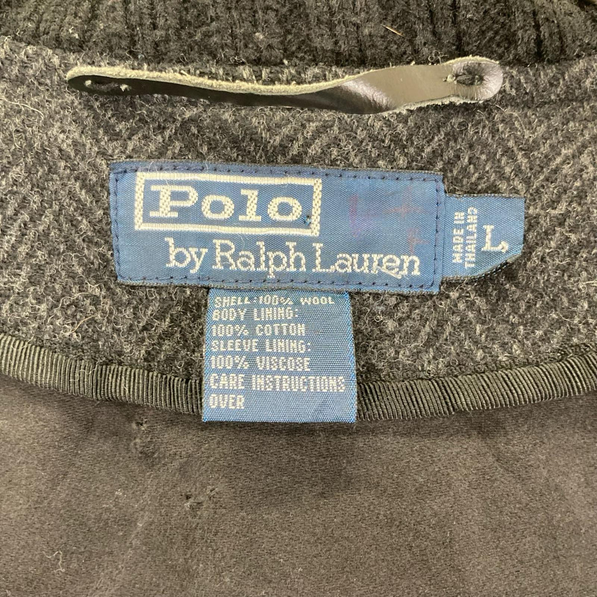 POLObyRalphLauren ポロラルフローレン グレー系 ウール ヘリンボーン ジップアップ ブルゾン ジャケット