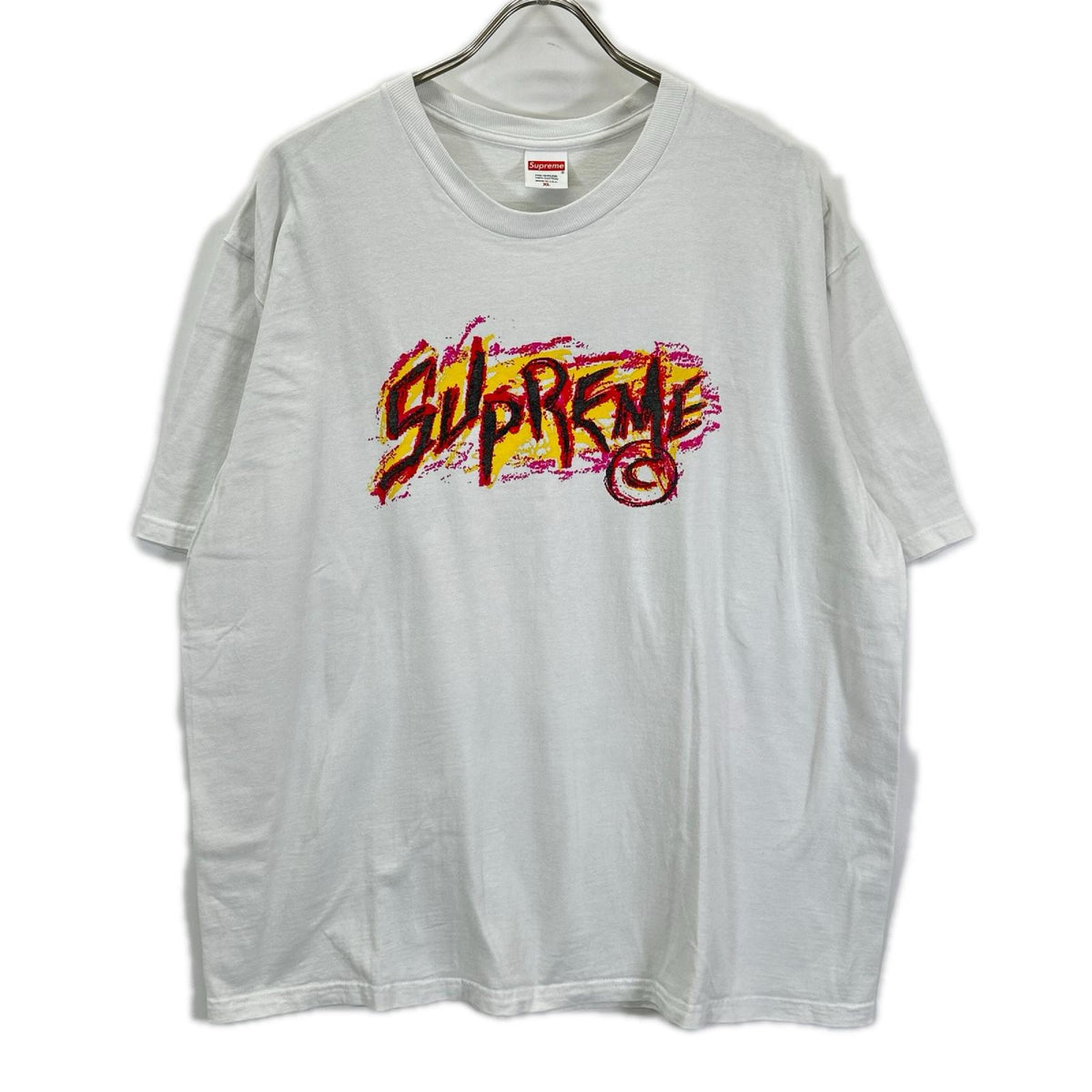 Supreme シュプリーム 20FW ホワイト Scratch Tee Tシャツ トップス
