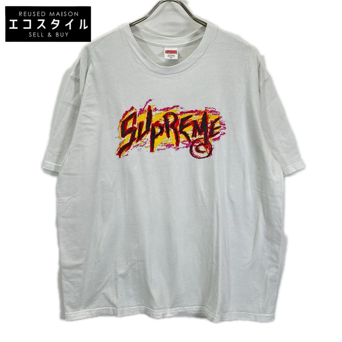 Supreme シュプリーム 20FW ホワイト Scratch Tee Tシャツ トップス