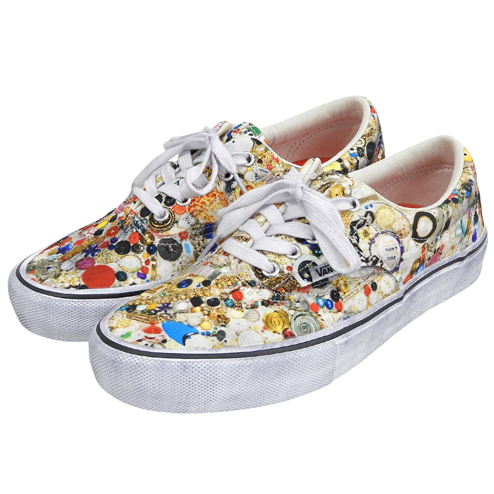 VANS バンズ 新品同様 Mike Kelly Vans Era スニーカー シューズ メンズ ホワイト×マルチカラー 27cm 26SS シューズ