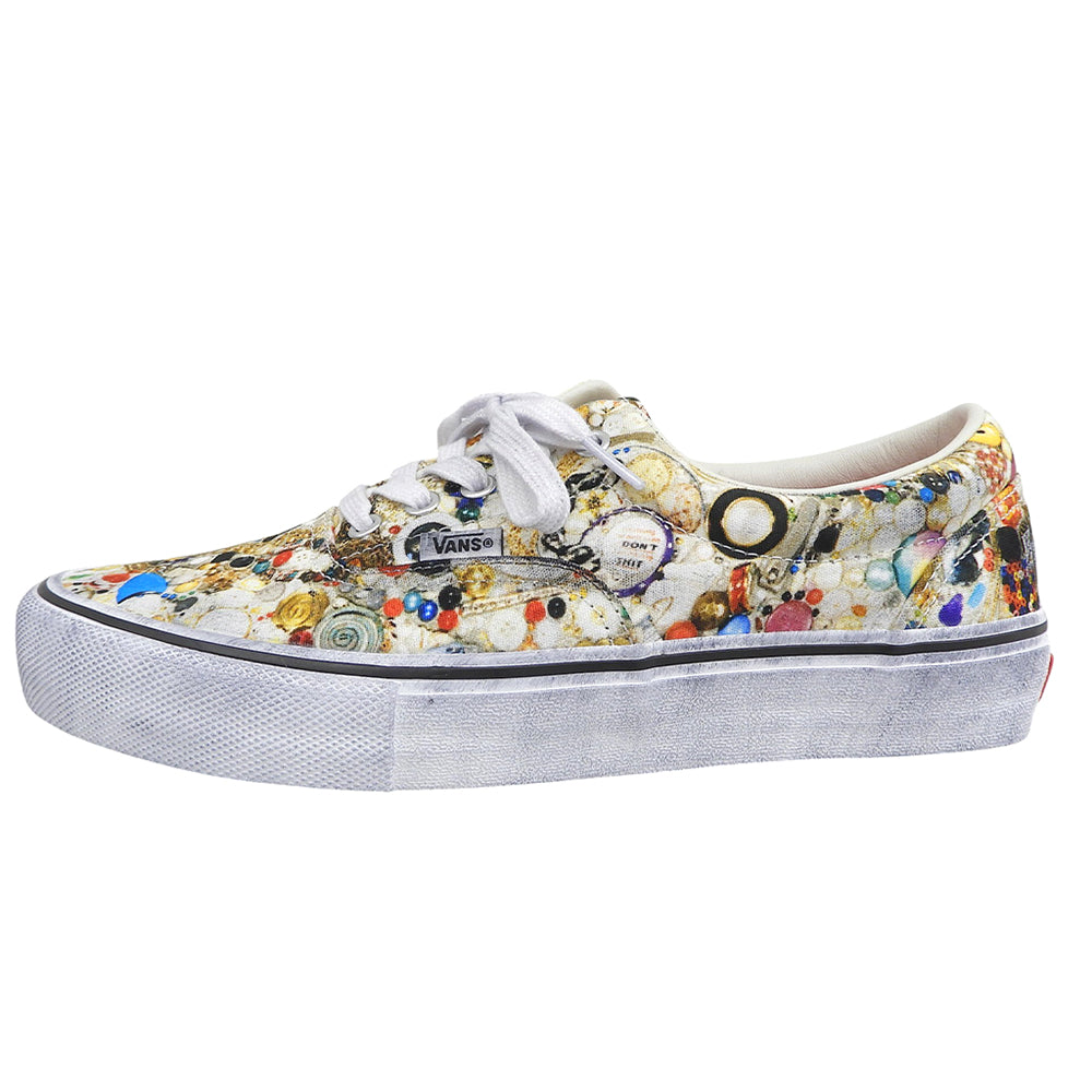 VANS バンズ 新品同様 Mike Kelly Vans Era スニーカー シューズ メンズ ホワイト×マルチカラー 27cm 26SS シューズ