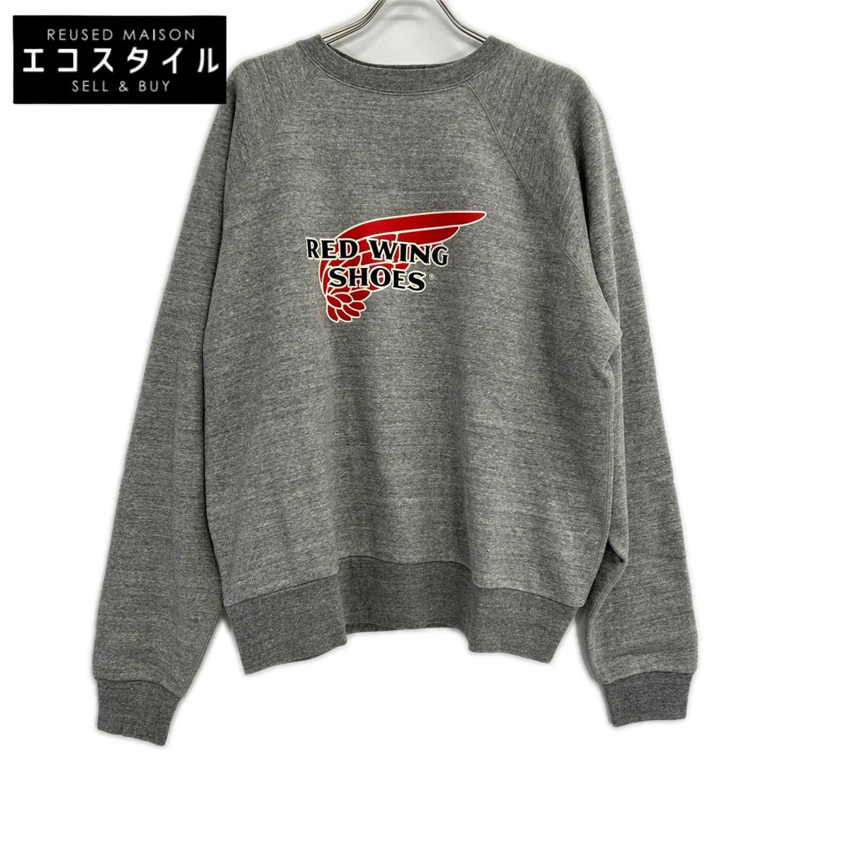HUMAN MADE ヒューマンメイド XX30CS001 ×レッドウィング グレー RAGLAN SWEATSHIRT トップス